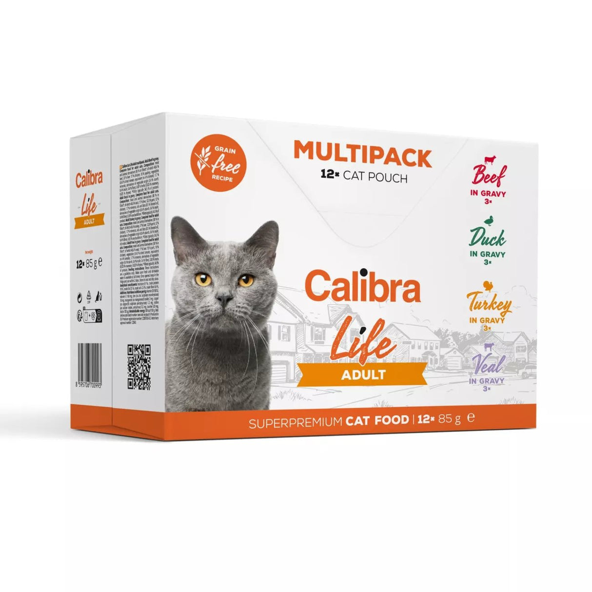 Calibra Cat Life Pouch Adult Multipack 12x85g
