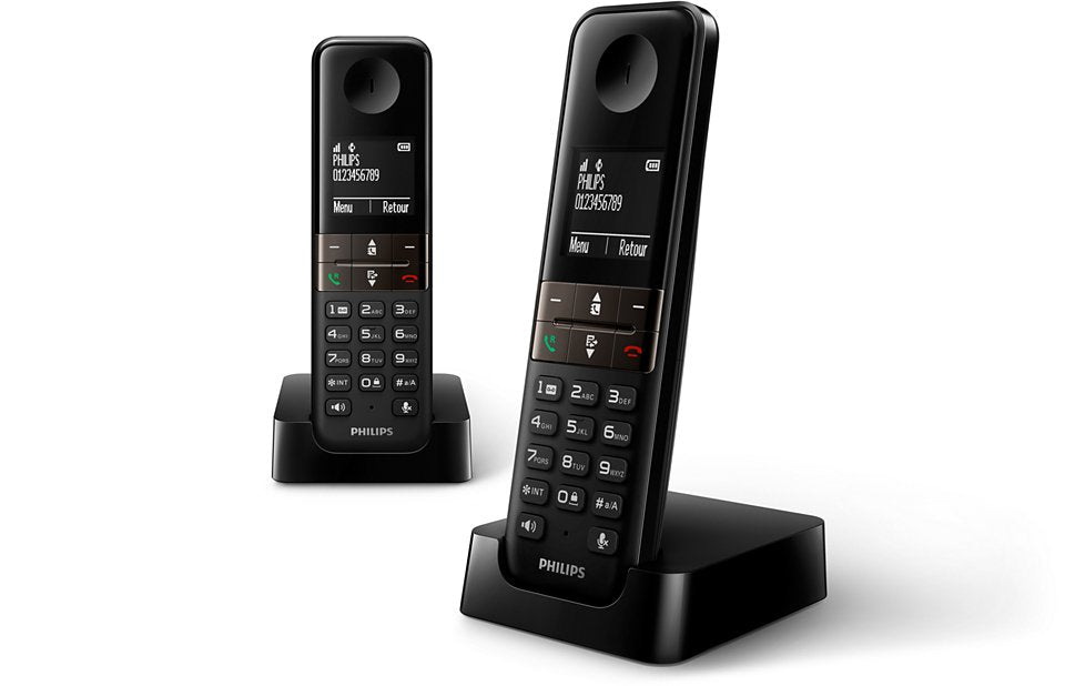 EAN 4895229101142 - Philips D4702B/34 teléfono Teléfono DECT Identificador de llamadas Negro imagen 1