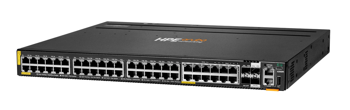 EAN 0190017535043 - HPE Aruba Networking CX 6200M 36G 12SR5 Class6 PoE 4SFP+ Switch imagen 2