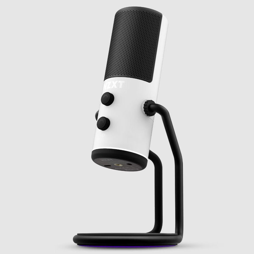 Microfono Sobremesa Nzxt Capsule Para Streaming Cardiode Usb-C Blanco