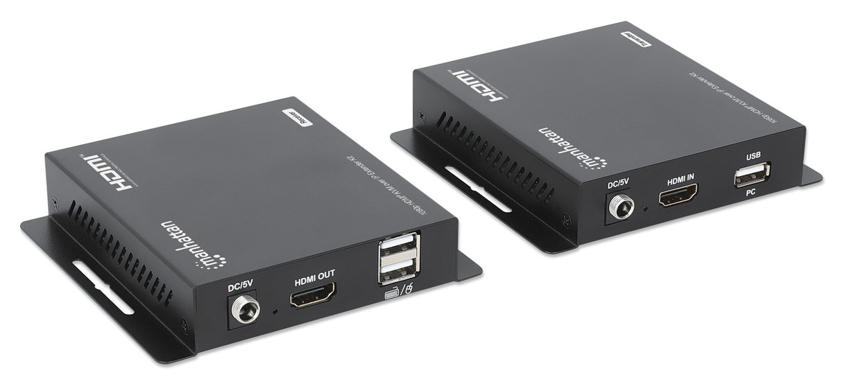 EAN 0766623208413 - Manhattan 208413 extensor audio/video Transmisor y receptor de señales AV Negro imagen 2