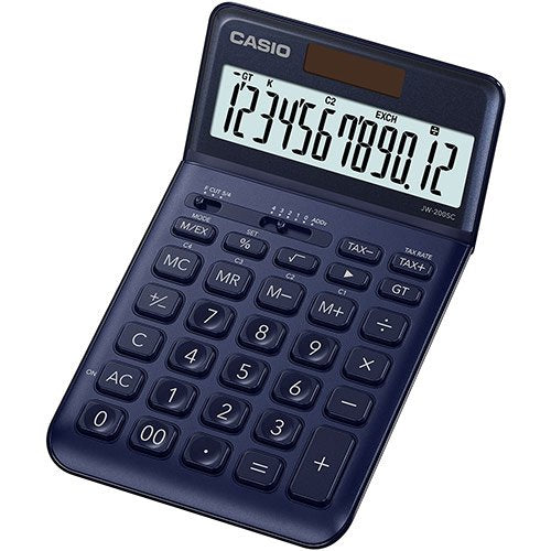Casio Calculadora De Oficina Sobremesa 12 Dígitos Azul Marino