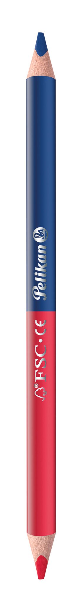 Lápices De Colores Pelikan Rojo Y Azul Triangular Grueso Fsc Blimer De 2