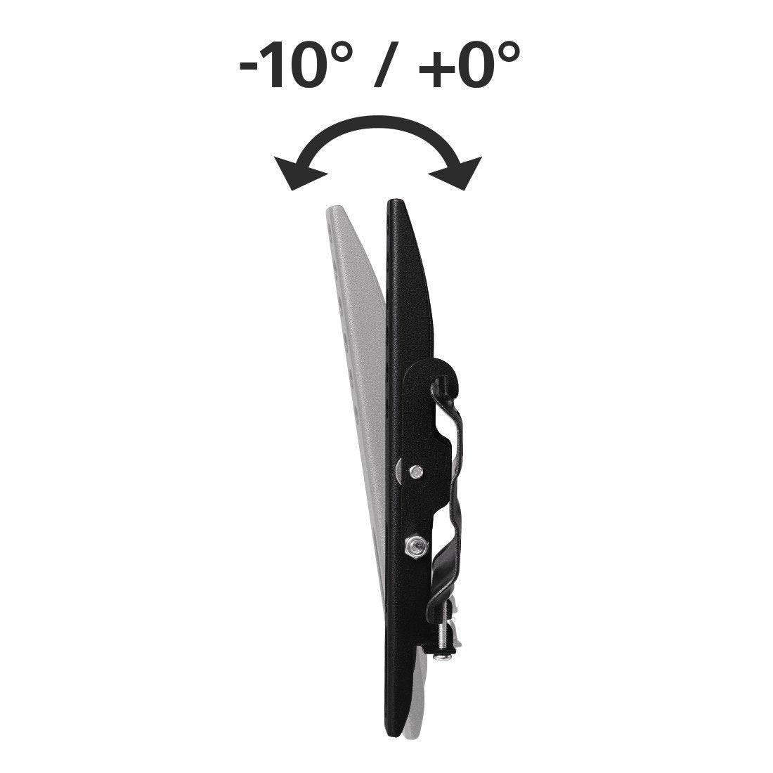 Hama Tilt Tv Wall Bracket Black / Soporte De Pared Para Tv De 19" A 48"