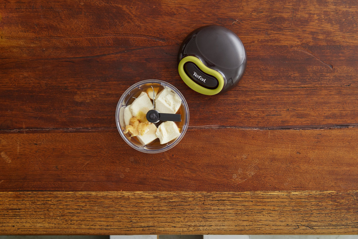 Tefal 5-Sekunden Zerkleinerer, Maxi-Kit Mit 4 Klingen (Negro/Verde, Manuell, 900ml) K13210