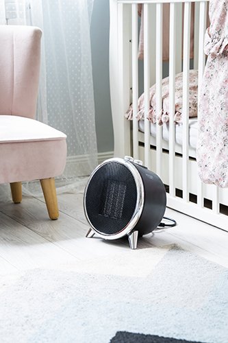 Calefactor Eléctrico Adler Ad 7742 Interior Negro, Plata 1500 W Ventilador Eléctrico