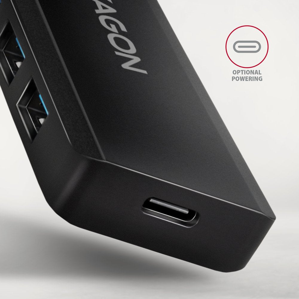 EAN 8595247907684 - Axagon HUE-C1C hub de interfaz USB 3.2 Gen 1 (3.1 Gen 1) Type-C 5000 Mbit/s Negro imagen 4