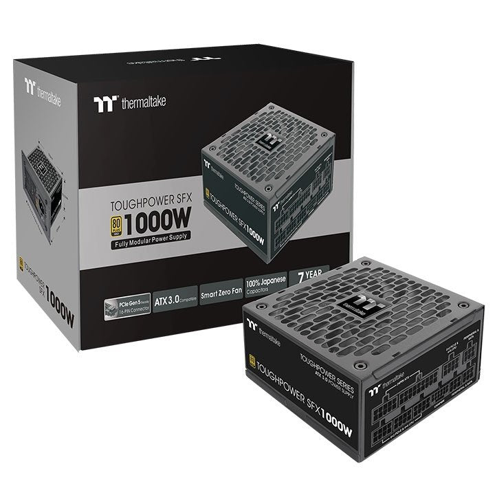 EAN 4713227535212 - Thermaltake SFX-1000AH2FKG unidad de fuente de alimentación 1000 W 24-pin ATX SFX-L Negro imagen 6
