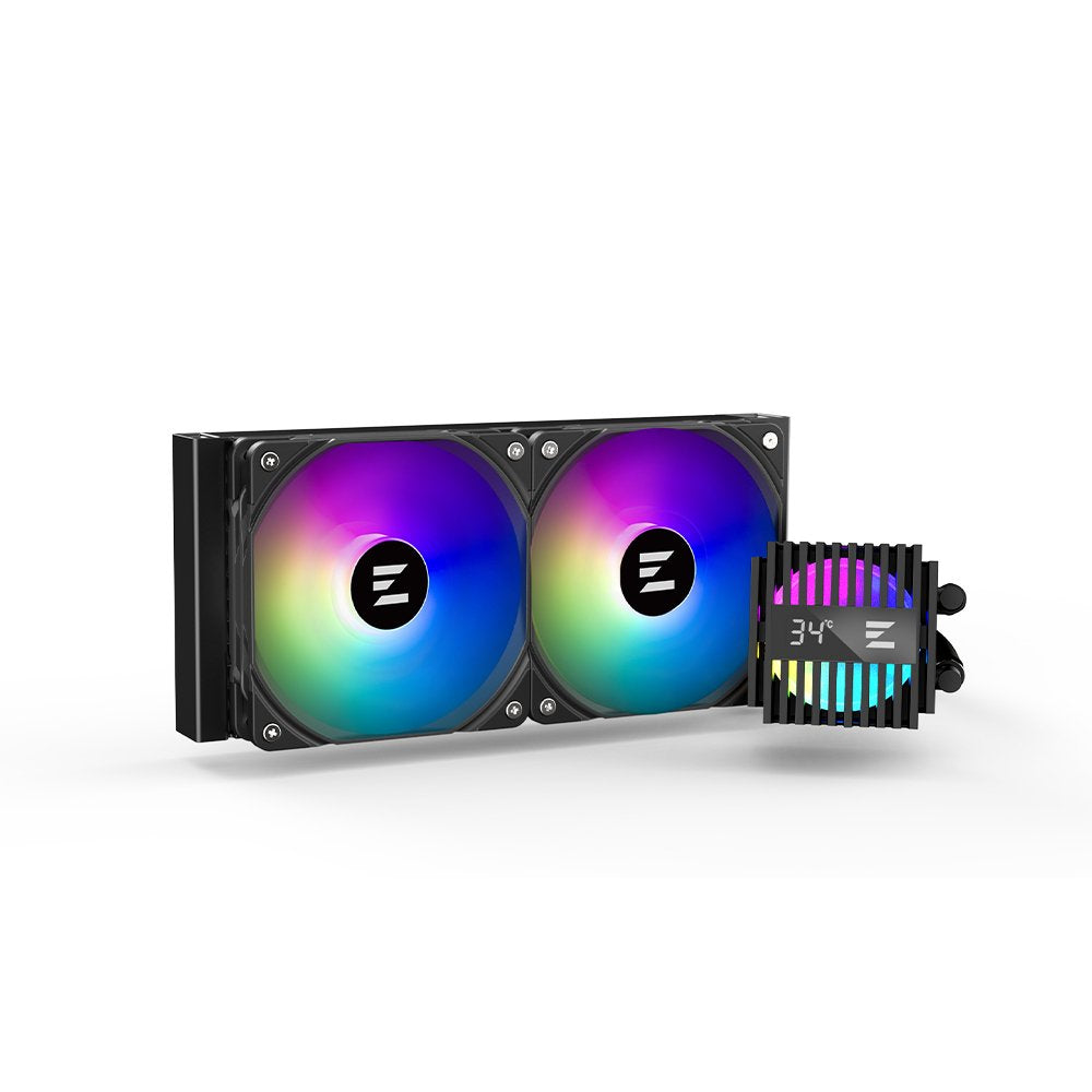 EAN 8800263651108 - Zalman Alpha2 24 ARGB Black Liquid Cooler - Dual 120mm Fan 5yr w imagen 3