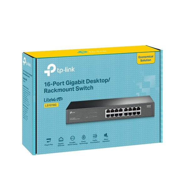 Switch No Gestionable Tp-Link Ls1016g 16p 16xlangb Montaje En Rack