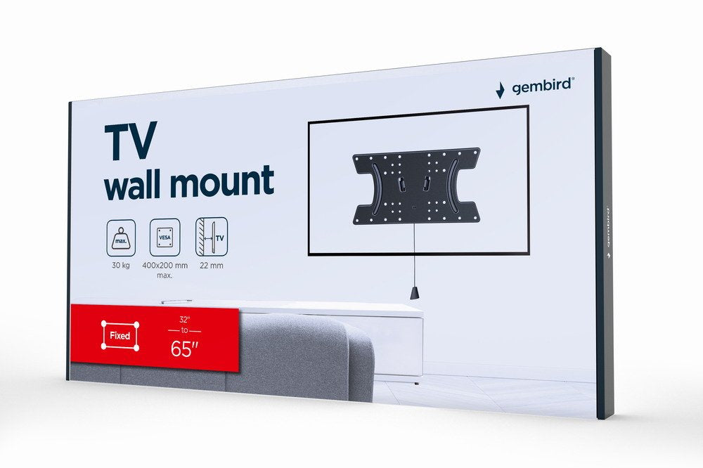 EAN 8716309127974 - Gembird WM-65F-03 soporte para TV 165,1 cm (65") Negro imagen 8