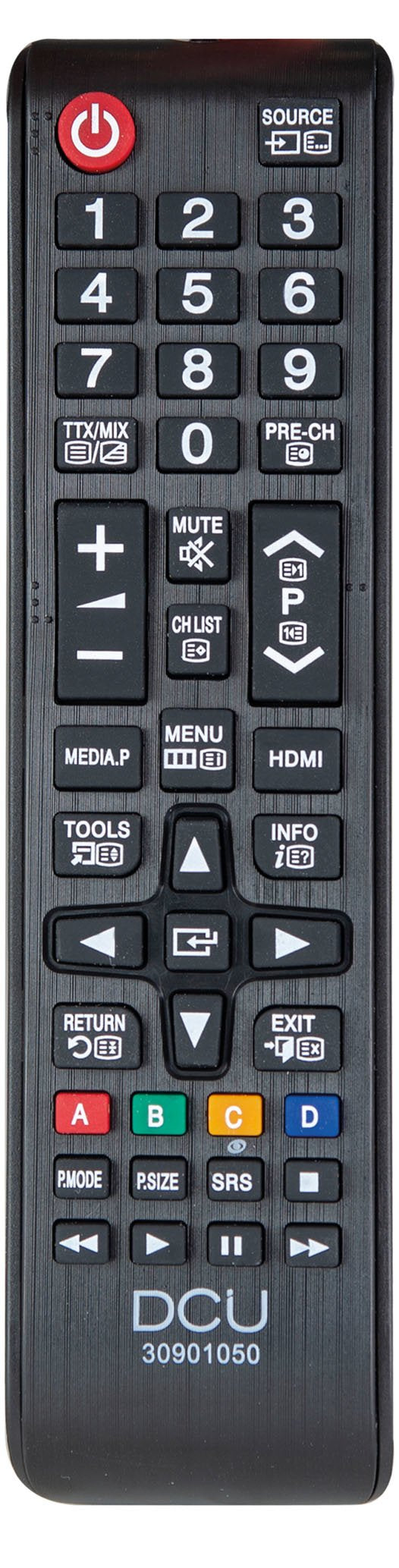 EAN 8436556989841 - DCU Advance Tecnologic 30901050 mando a distancia IR inalámbrico TV Botones imagen 1