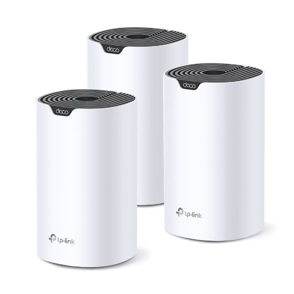 Tp-Link Deco S7 (3-Pack) Doble Banda (2,4 Ghz / 5 Ghz) Wi-Fi 5 (802.11ac) Blanco, Negro Interno