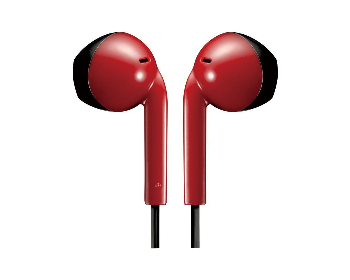 Auriculares Jvc Ha-F19m-Rb Con Micrófono Jack 3.5 Rojos