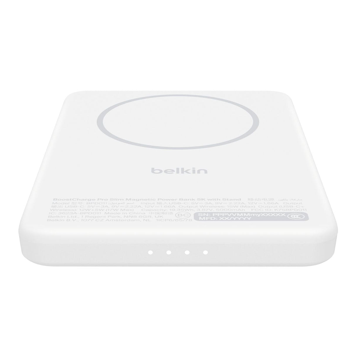 Belkin Boostcharge Slim Magn.Pb 5000mah Qi2 Fold.Wh. Bpd011hqwh