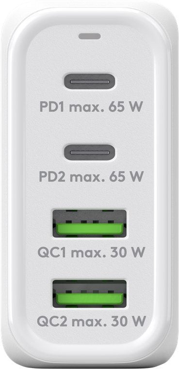 EAN 4040849648182 - Goobay 64818 cargador de dispositivo móvil Auriculares, Portátil, Smartphone Blanco Corriente alterna Car imagen 4