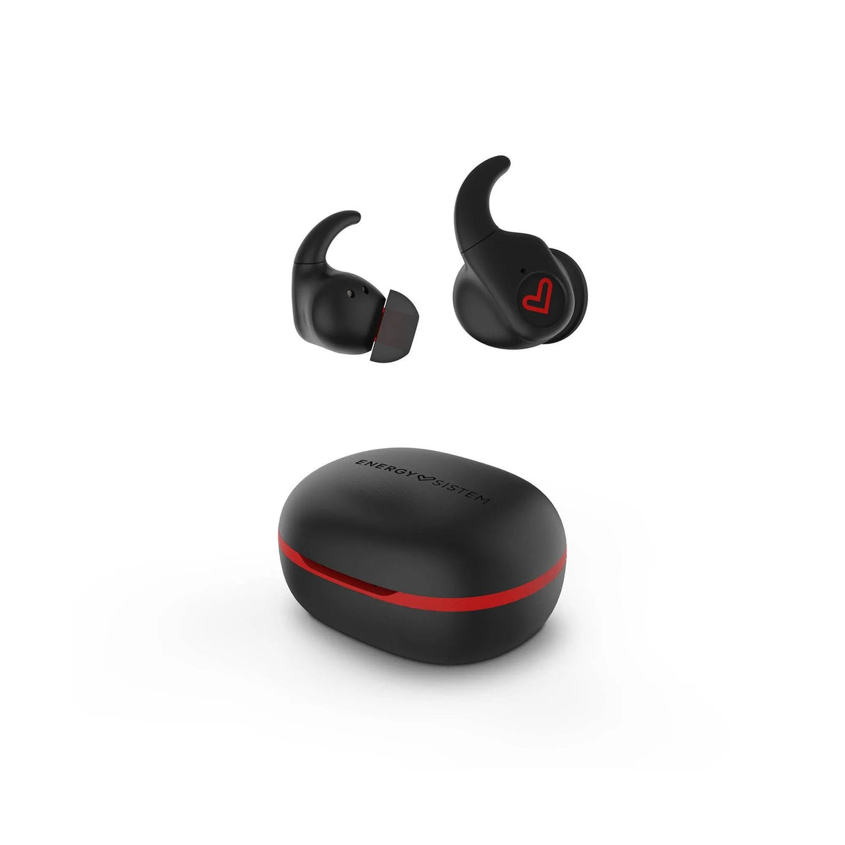 Energy Sistem Earphones True Wireless Freestyle Black Red