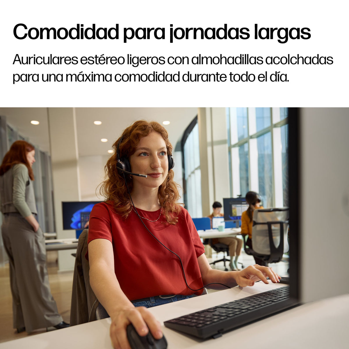 EAN 0199251820830 - HP Poly Mission 615 Monaural USB Wired Headset Alámbrico Diadema Oficina/Centro de llamadas USB Type-C / imagen 11