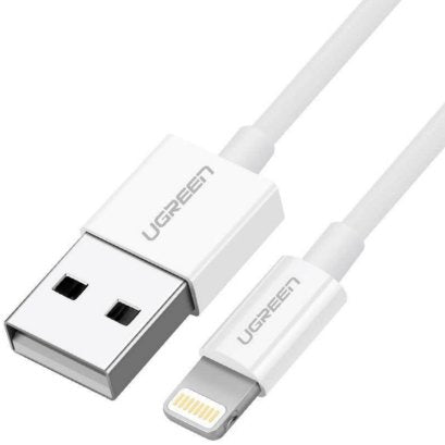 EAN 6957303827282 - Ugreen cable USB 2.0 A lightning 2m, 5V/2.4A iPhone 7 / 7plus / 6S/ 6 / 6 Plus, iPhone 5s/5c/5, iPad Mini imagen 1