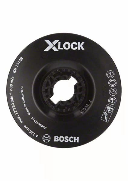 Bosch Almohadilla De Respaldo X-Lock, Suave, Ø 125 Mm 2608601714
