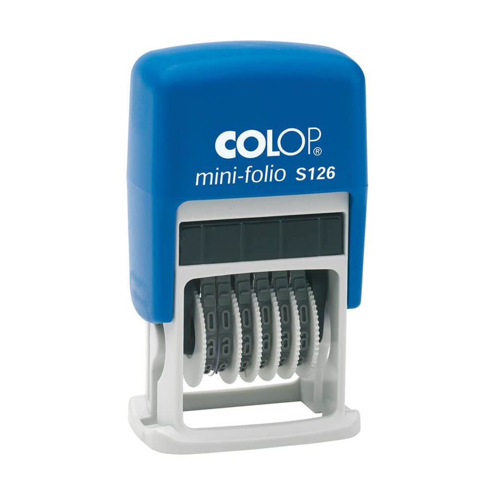 Colop Sello Printer S126 4mm Numerador Español Azul/Negro