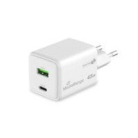 Cargador Mediarange Dual Usb-A Y Usb-C 45w