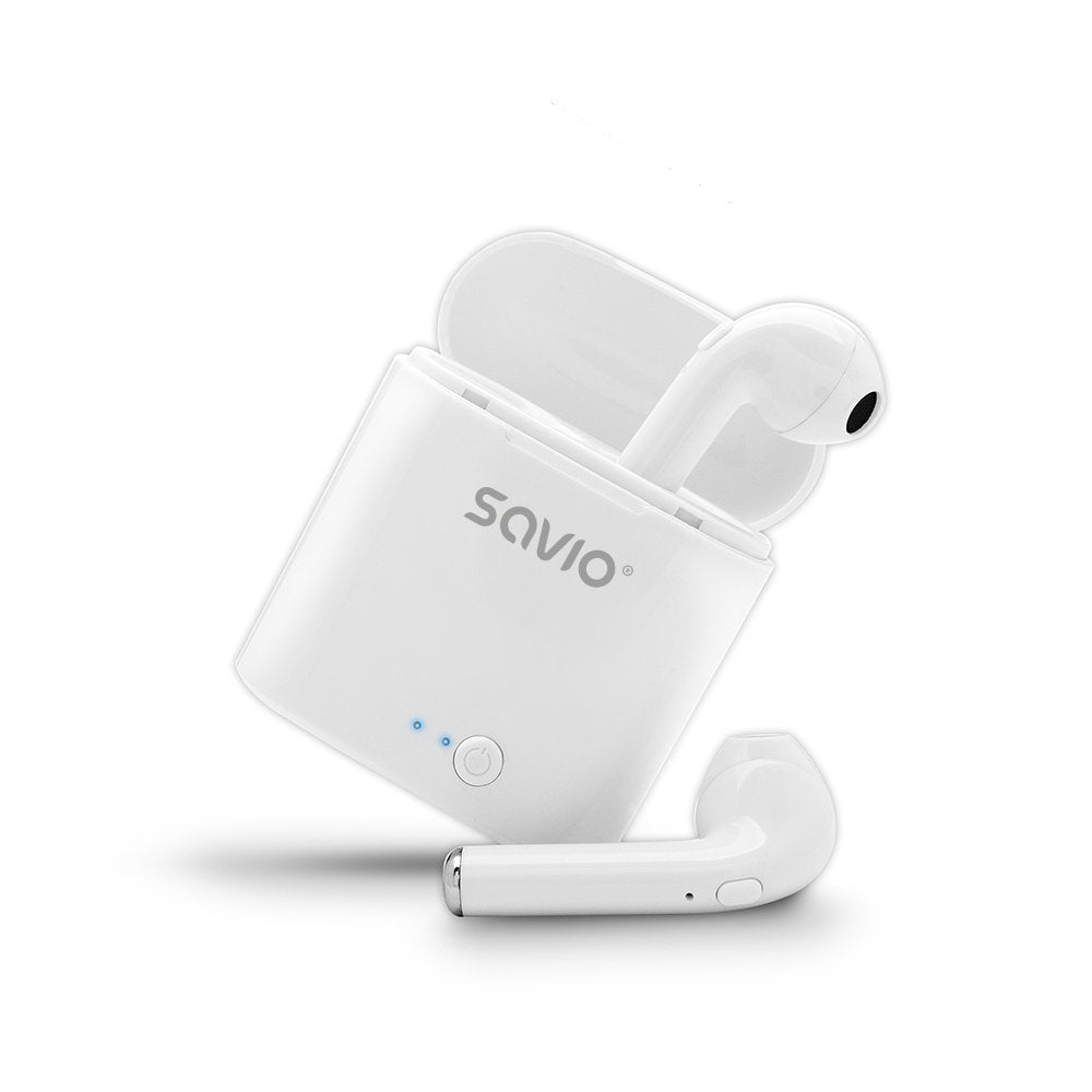 EAN 5901986044833 - Savio TWS-01 Białe Auriculares Inalámbrico Dentro de oído Llamadas/Música/Deporte/Uso diario Bluetooth Bl imagen 4