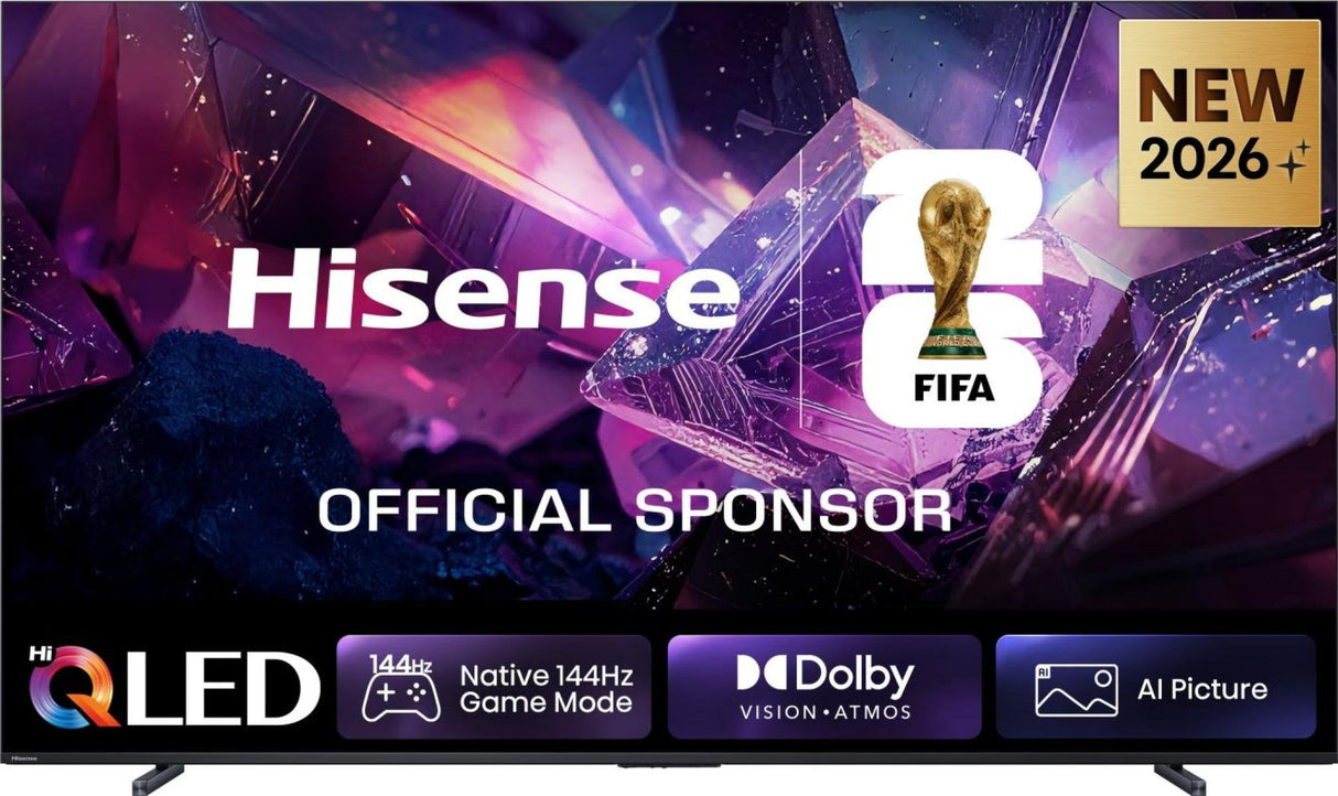 253,0cm 100" (3840x2160) Hisense 100q7s Pro Smart Tv 4k Hi-Qled 6ms 144hz Hdmi Usb Lan Hdr Vesa Wifi Bluetooth Black Grey