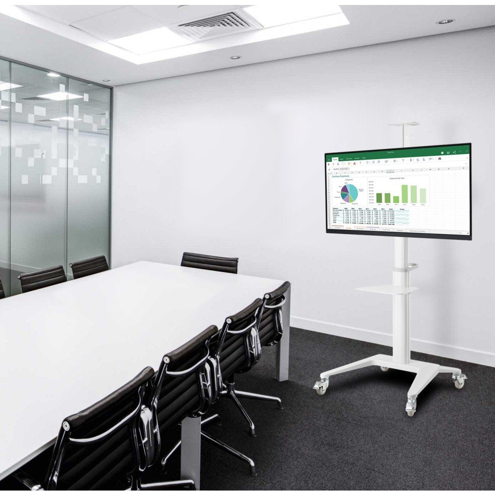 EAN 8059018362176 - Techly ICA-TR48W mueble y soporte para dispositivo multimedia Blanco Panel plano Carro multimedia imagen 9