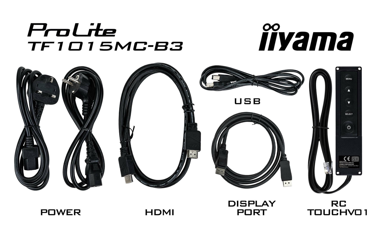 Tft-Touch 10,1\"/25,7cm Iiyama Prolite Tf1015mc *Negro* 16:9 - Open Frame