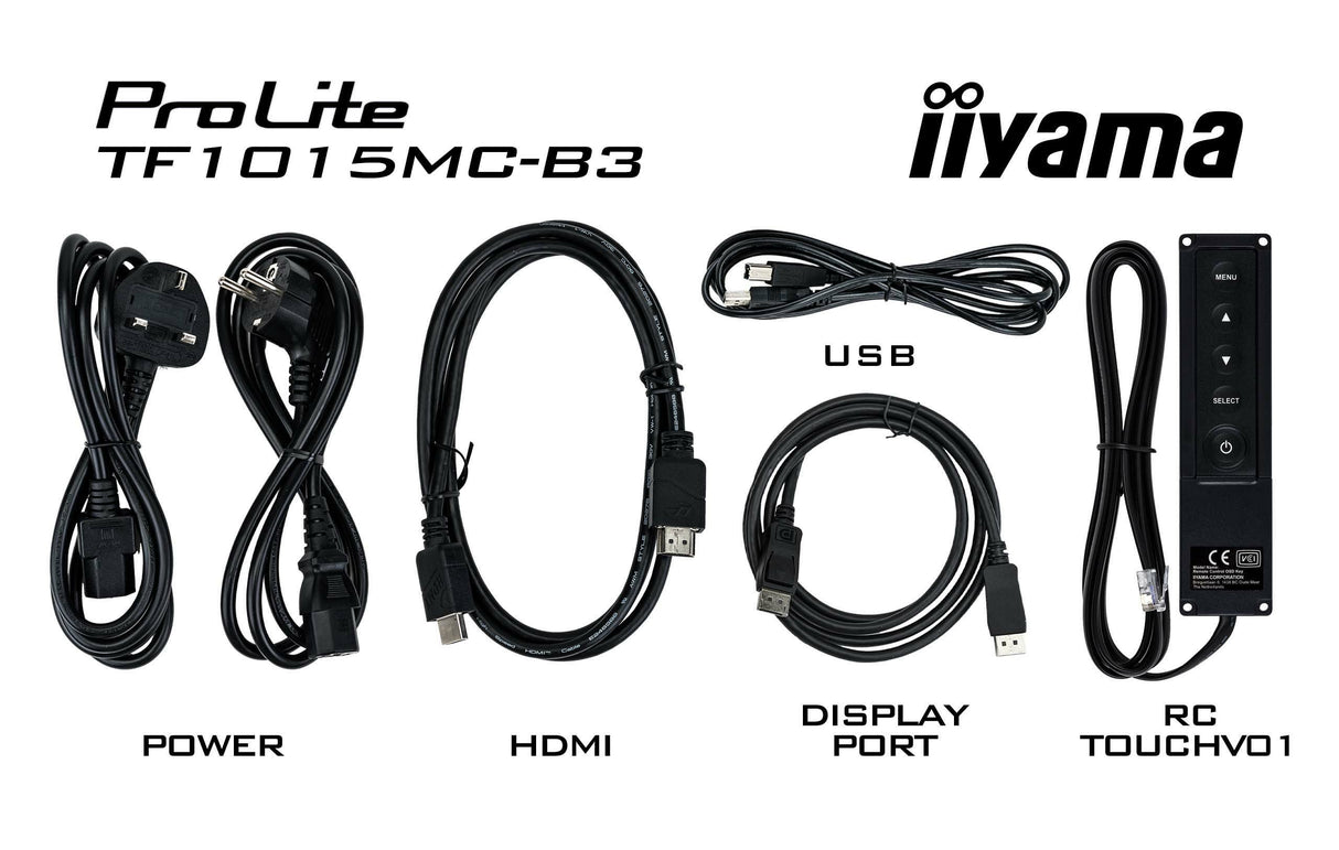 EAN 4948570124107 - iiyama TF1015MC-B3 pantalla para PC 25,6 cm (10.1") 1280 x 800 Pixeles HD LED Pantalla táctil Negro imagen 9