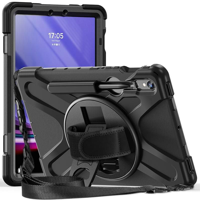Austin Defender Case Samsung - Galaxy Tab S9/S8/S7 With Hand - Strap And Shoulder Strap. Black - Warranty: 24m