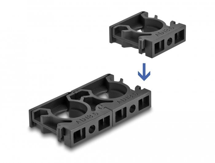 Delock 60488 Organizador De Cables Soporte Para Cables Negro 4 Pieza(S)