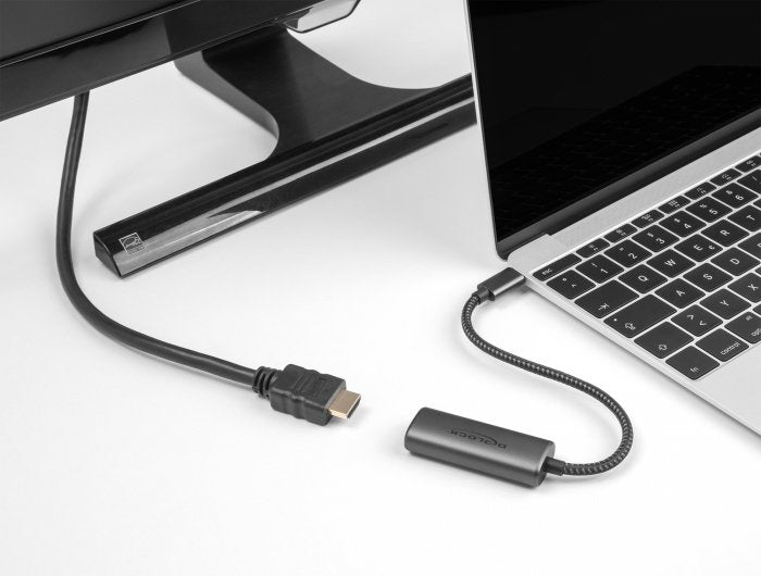 Delock Usb Tipo-C Adaptador A Hdmi (Dp Alt Mode) 8k Con Hdr Funktion Aluminium