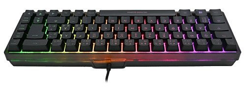 Deltaco Dk240 Mini 60% Gaming Tastatur Semi-Transparent