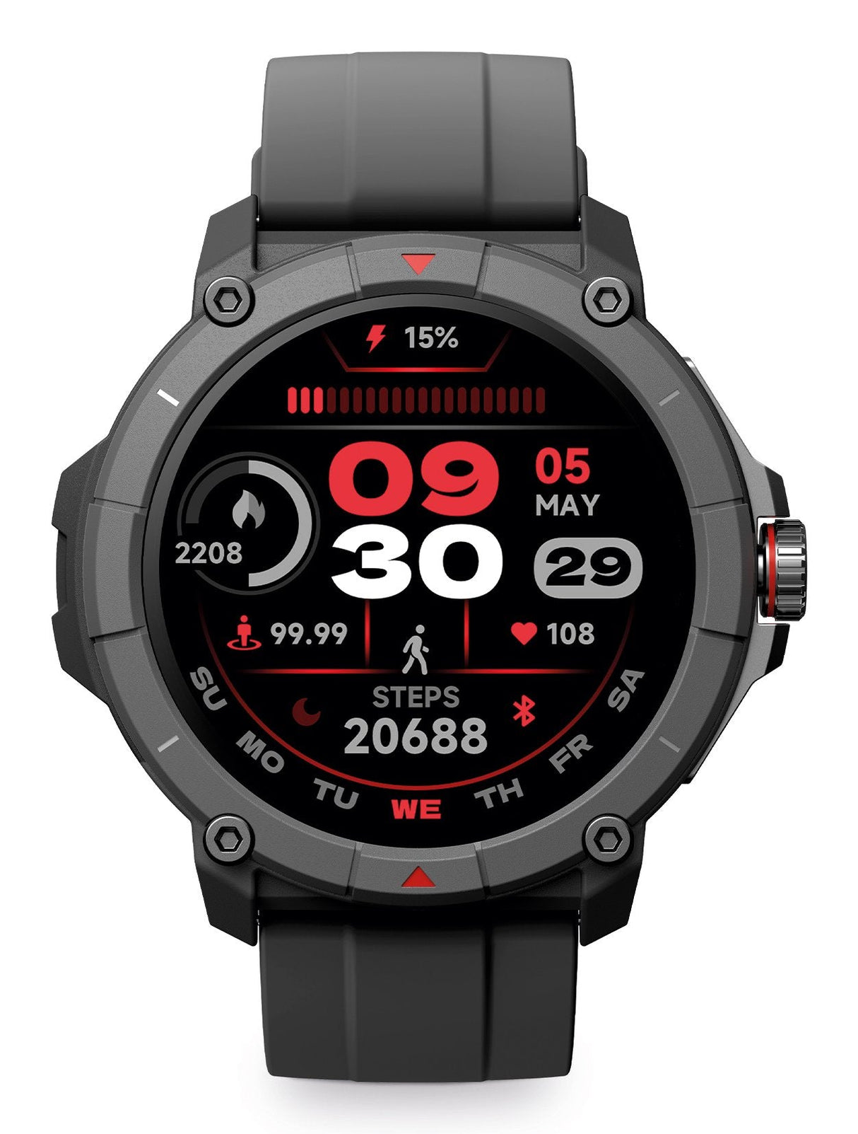 Smartwatch Ksix Compass Negro 1.38"