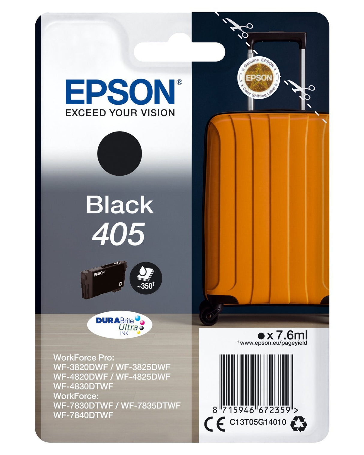 Cartucho Original Epson 405 Negro - C13t05g14020 Pag-350