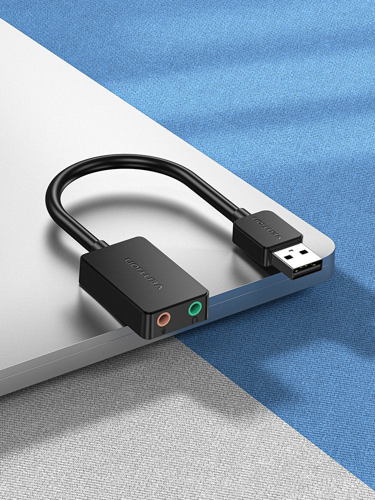 Tarjeta De Sonido Vention Cdyb0 2.1 Negro