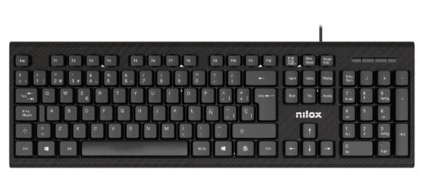EAN 8431775035164 - Nilox NXKME0011 teclado Ratón incluido Oficina USB Español Negro imagen 1