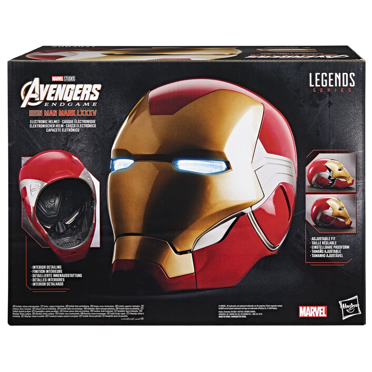 Cásco Electrónico Hasbro Marvel Legends Series Avengers Endgame Iron Man Mark Lxxxv