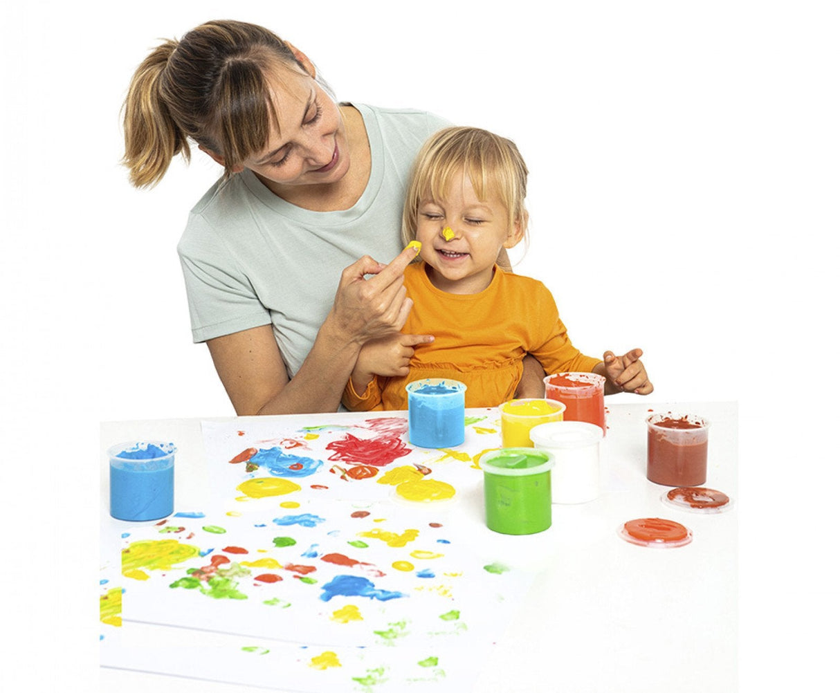 Jovi Estuche 5 Botes Pintura De Dedos 125ml C/Surtidos