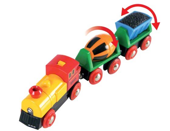 Brio World World Zug Con Locomotora De Batería, Vehículo De Juego 33319