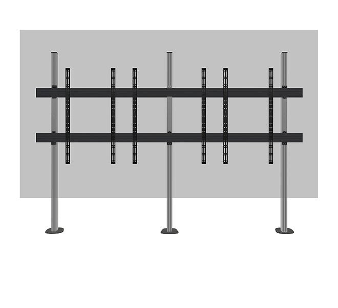 B-Tech Twin Rail Mounting Bracket Para Bt8390 19mm Wandabstand