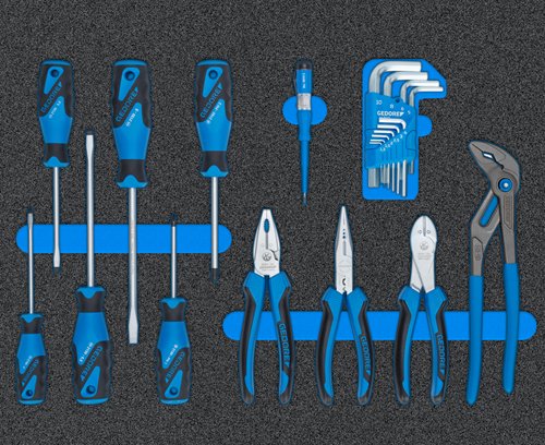 Carro De Herramientas Gedore Workster Wsl-M-Ts-172 Azul/Negro, Incluye 172 Herramientas 3100197