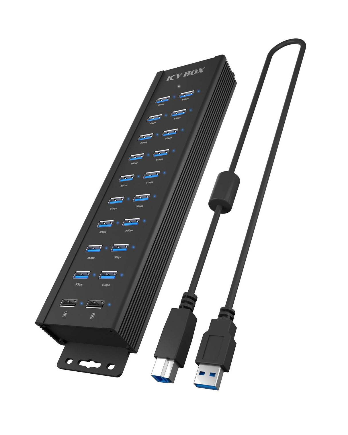 EAN 4250078174080 - ICY BOX IB-HUB1720-U3 USB 3.2 Gen 1 (3.1 Gen 1) Type-B Negro imagen 1