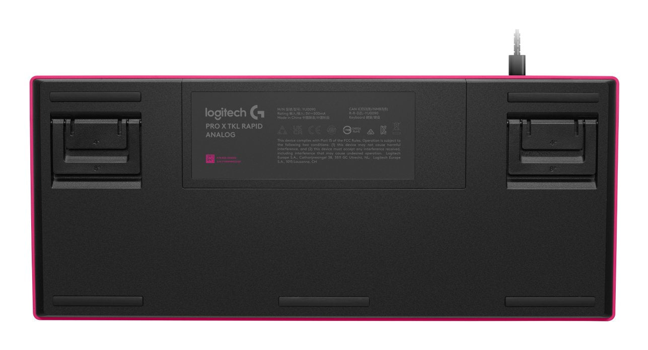 Teclado Ingles Logitech G Pro X Tkl Rapid Usb Qwerty Internacional De Ee.Uu. Rosa