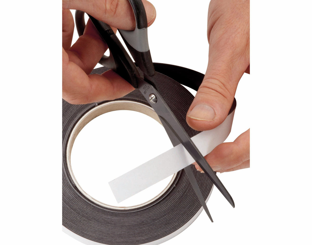 Jakob Maul Gmbh Hebel Cinta Magnética Longitud 10 M Ancho 25 Mm Negro Dicke 1 Eine Seite
