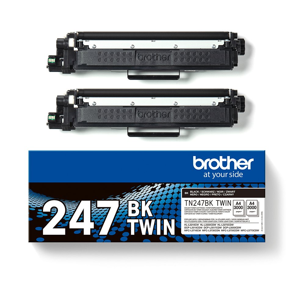 EAN 4977766812726 - Brother TN-247BKTWIN cartucho de tóner 2 pieza(s) Original Negro imagen 2