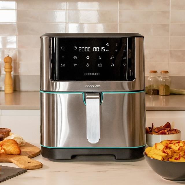 EAN 8435484049849 - Cecotec Cecofry Supreme 8000 Sencillo 8 L Independiente 1800 W Freidora baja en grasa Negro, Acero inoxid imagen 6