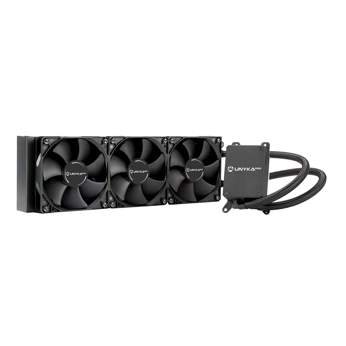 Refrigeracion Liquida Cpu Unykach Aquasphere Pro 360 Trx4 - 3 Ventiladores De 120mm Y 2000rpm - Diseã±Ada Para